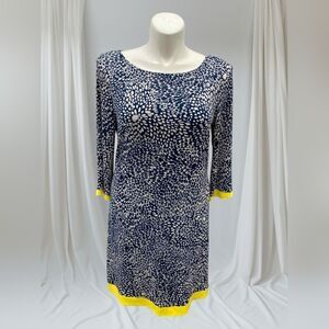 Christopher & Banks Blue and Yellow Dress - NWT
